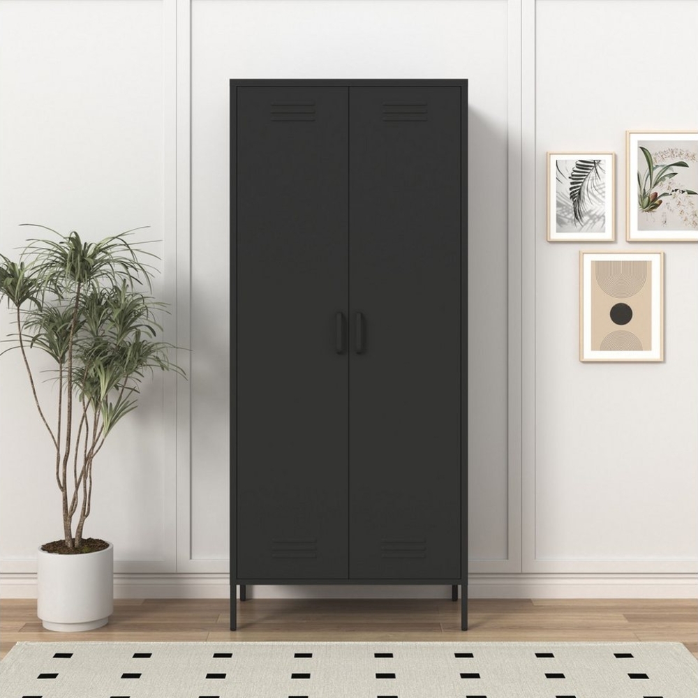 INOSIGN Drehtürenschrank Kleiderschrank Schrank Metallschrank Mehrzweckschrank Siena Spind (in 4 Farben aus Metall) in der Höhe verstellbar, abschließbar Bild 1