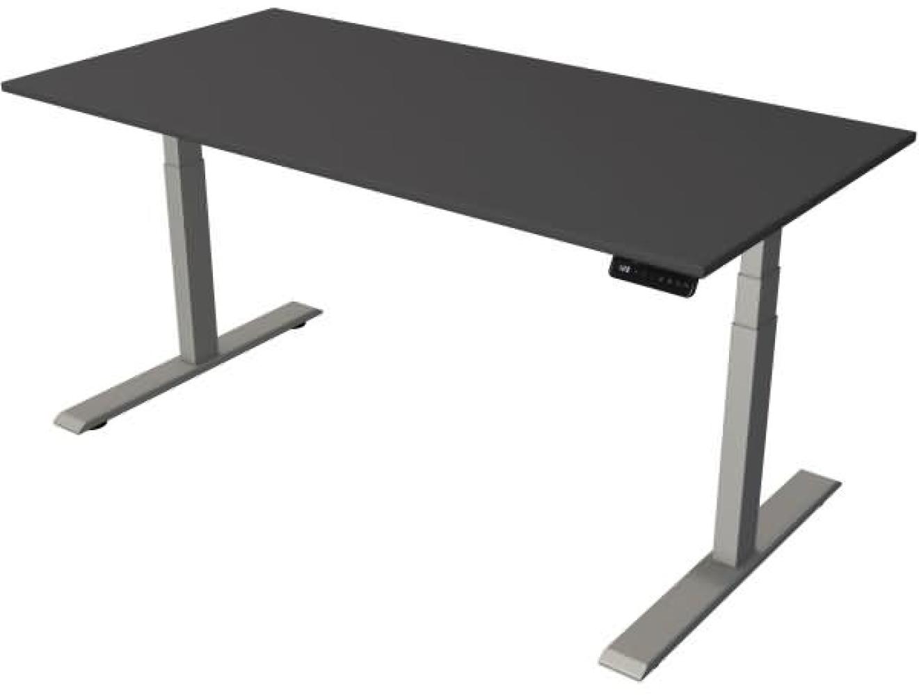 Kerkmann Steh-/Sitztisch Move 2 elektrisch Fuß silber 160x80x63-127cm Bild 1