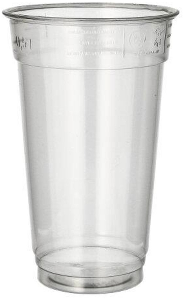 50 Trinkbecher "Hurricane", PET 0,5 l Ø 9,5 cm · 14,9 cm glasklar Bild 1