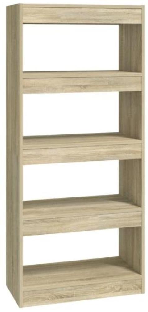 vidaXL Bücherregal/Raumteiler Sonoma-Eiche 60x30x135 cm Holzwerkstoff 811667 Bild 1