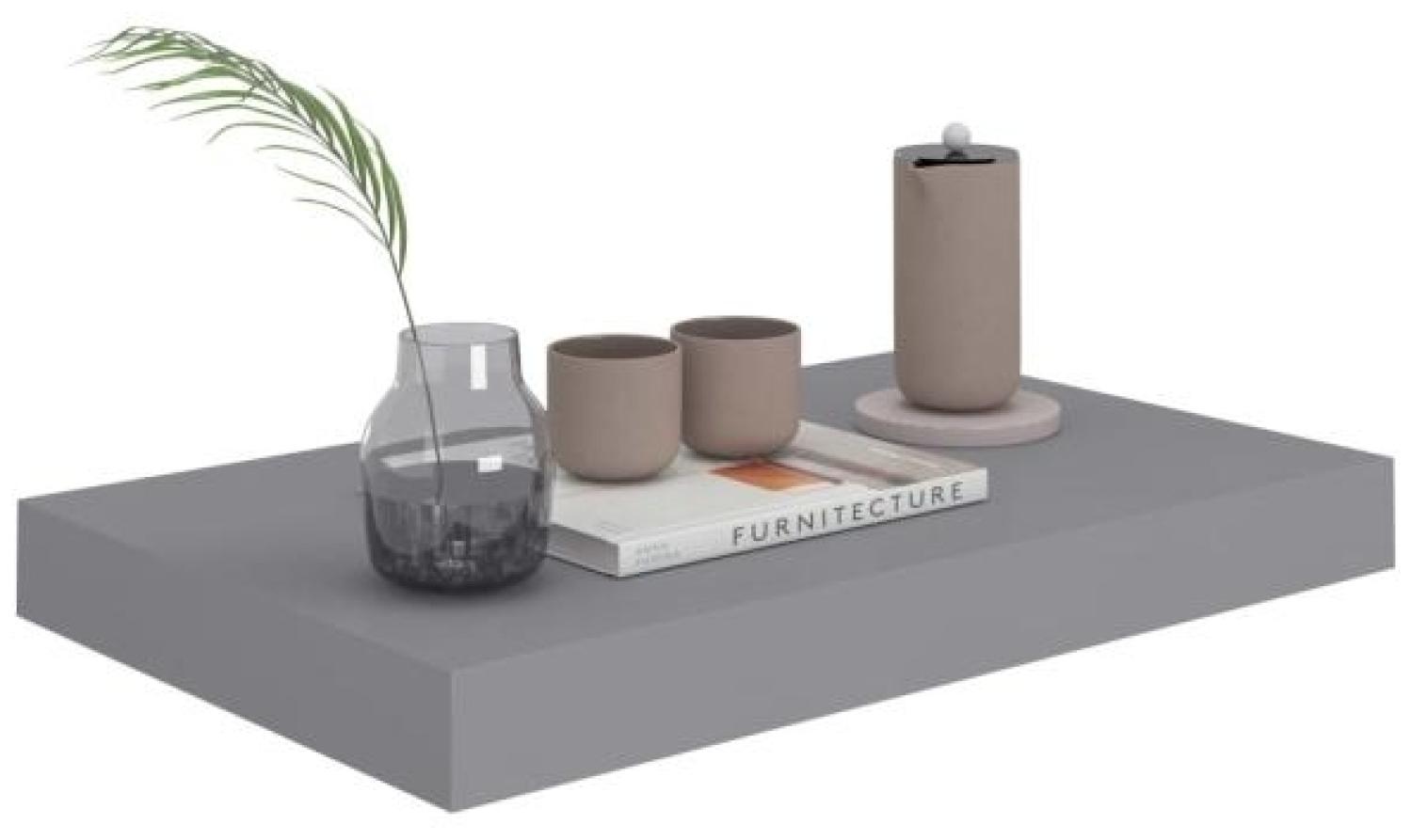 vidaXL Schwebende Wandregale 4 Stk. Grau 40x23x3,8cm MDF 323849 Bild 1
