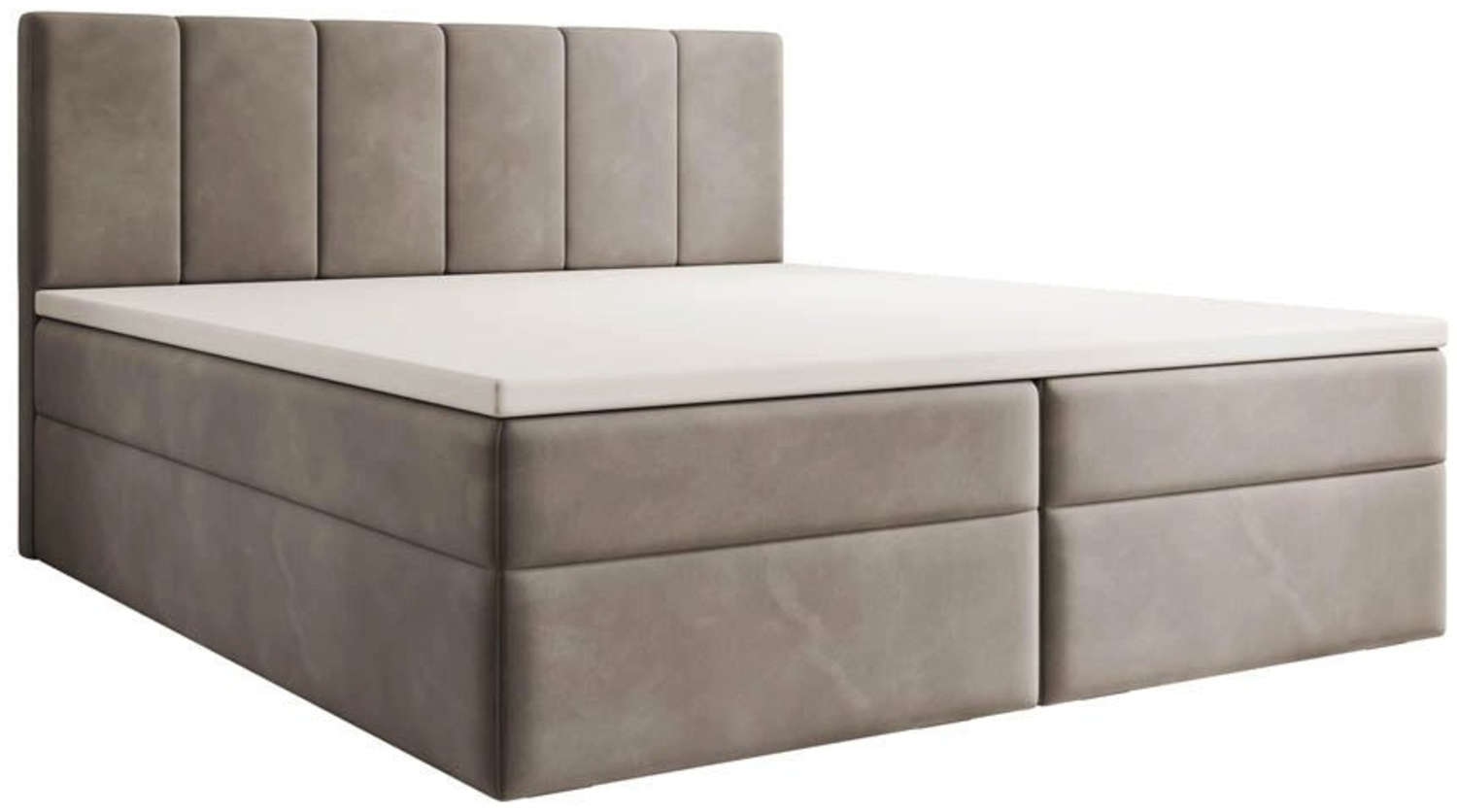 Luxusbetten24 Boxspringbett Aurelia Samt, mit Stauraum Bild 1