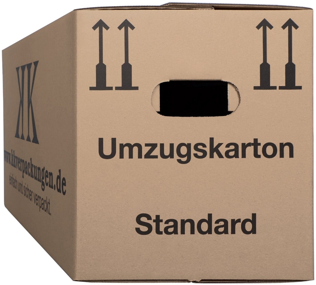KK Verpackungen Aufbewahrungsbox (Spar-Set, 25 St, 25er-Set), Umzugskartons Umzugskiste Bücherkarton in Basicqualität Braun Bild 1