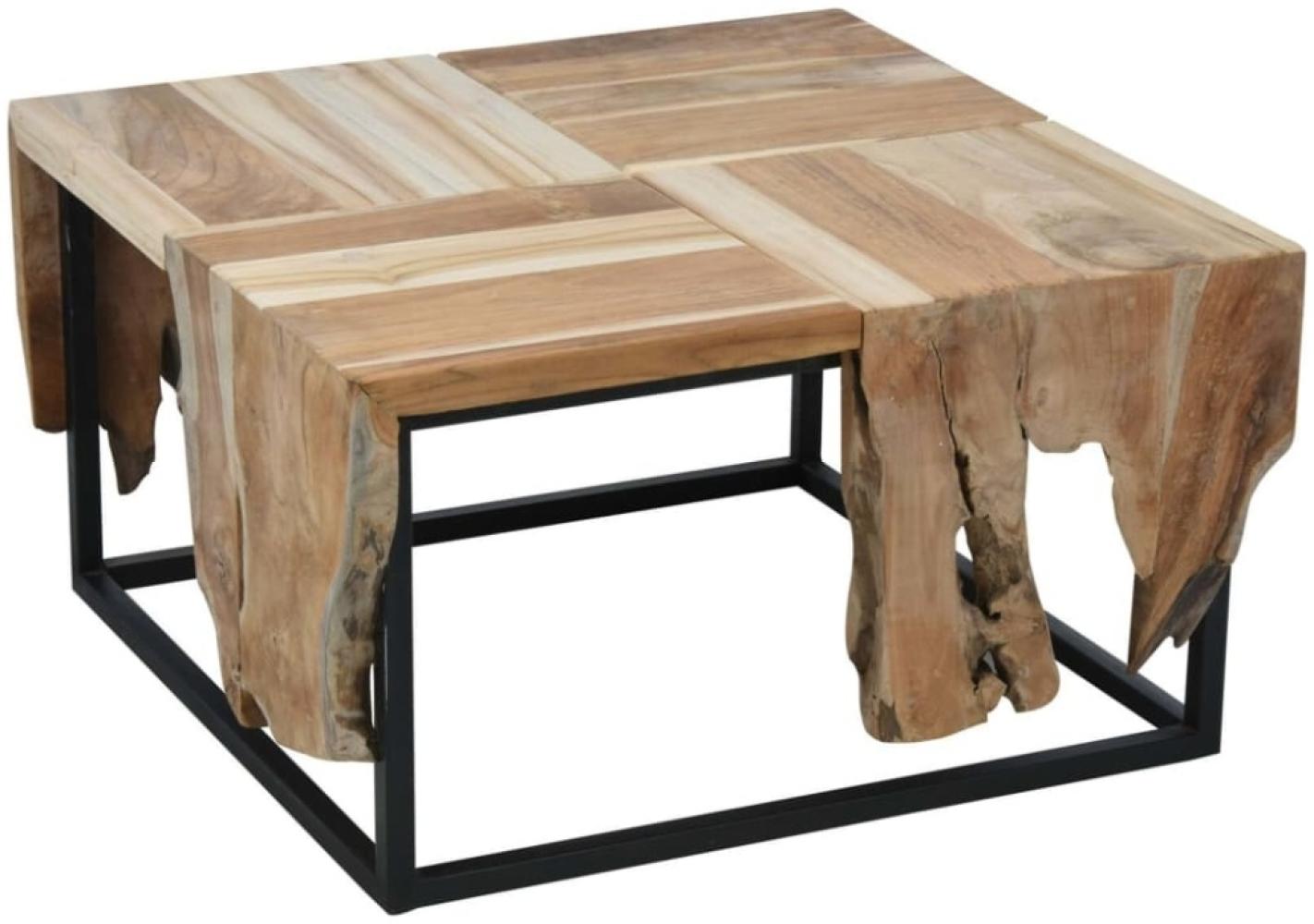 Ambiance Couchtisch Teak 65x65x35 cm Bild 1