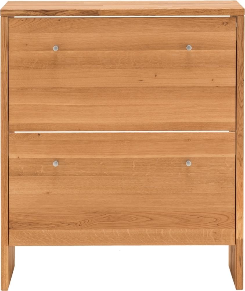 Schuhschrank Garderobenschrank 2 Klappen Wildeiche Bild 1