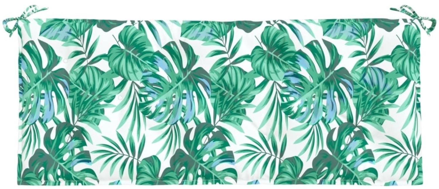 vidaXL Gartenbank-Auflage Blattmuster 120x50x7 cm Oxford-Gewebe 378951 Bild 1