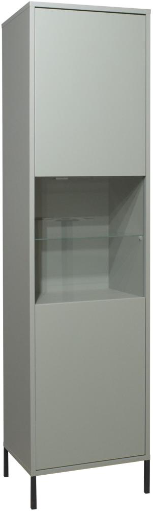 Vitrine Erna 51x45x197 Pinie Green matt Lack 14771-Q Bild 1