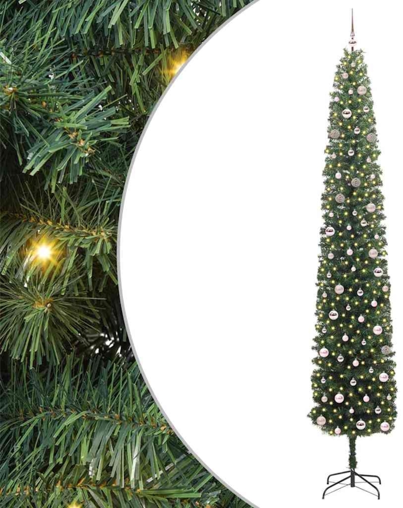 vidaXL Künstlicher Weihnachtsbaum mit 300 LEDs mit Ständer Grün 300 cm 3394989 Bild 1