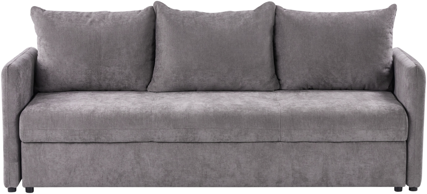 Schlafsofa HOLSEN Taupe Stoff Bild 1