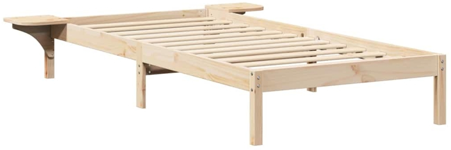 vidaXL Bettgestell mit Nachttischen Braun Braun 873211 Bild 1