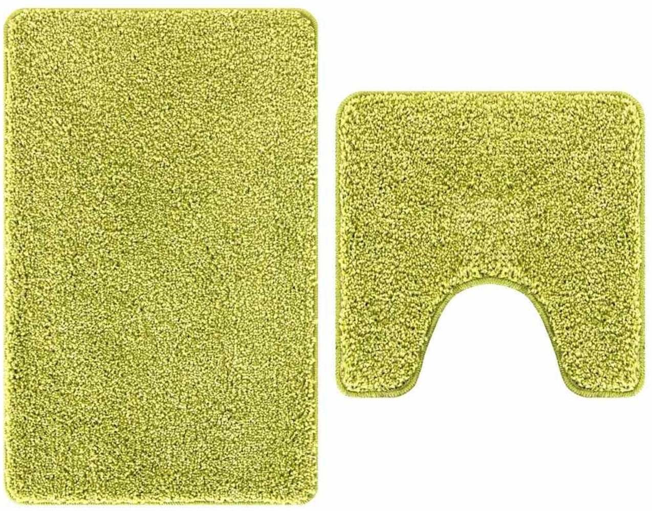 vidaXL Anti-Rutsch Badematten-Set 2 pcs Grün PP 4019859 Bild 1