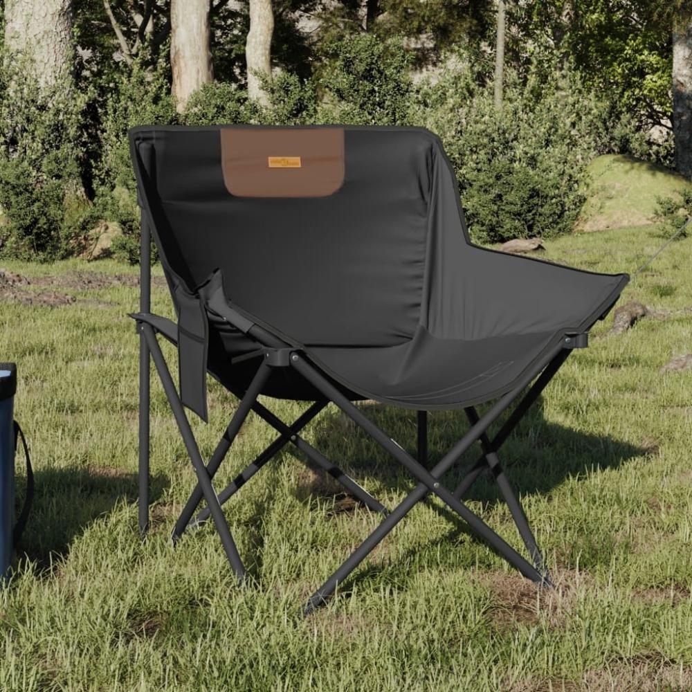 vidaXL Campingstühle 2 Stk. mit Tasche Klappbar Schwarz 366548 Bild 1