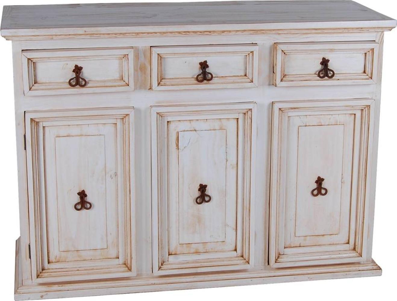 MiaMöbel Mexico Sideboard Massivholz Pinie Landhaus Mexiko Möbel Mexikanisch Bild 1