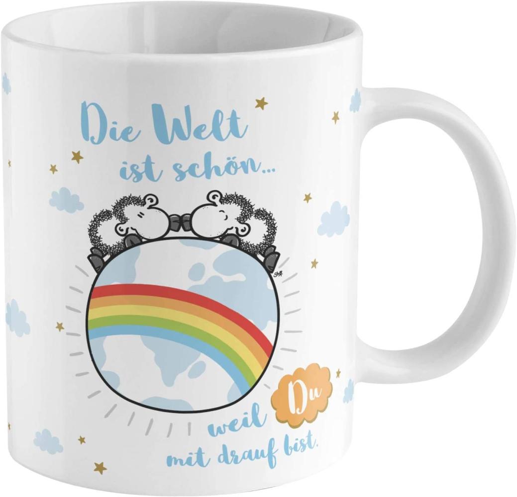 Sheepworld Zaubertasse mit Motiv "Welt" | Motiv-Wechsel-Tasse, Porzellan, 35 cl, Tasse mit Spruch, Geschenkbox | Geschenk lustig, Überraschung | 47060 Bild 1