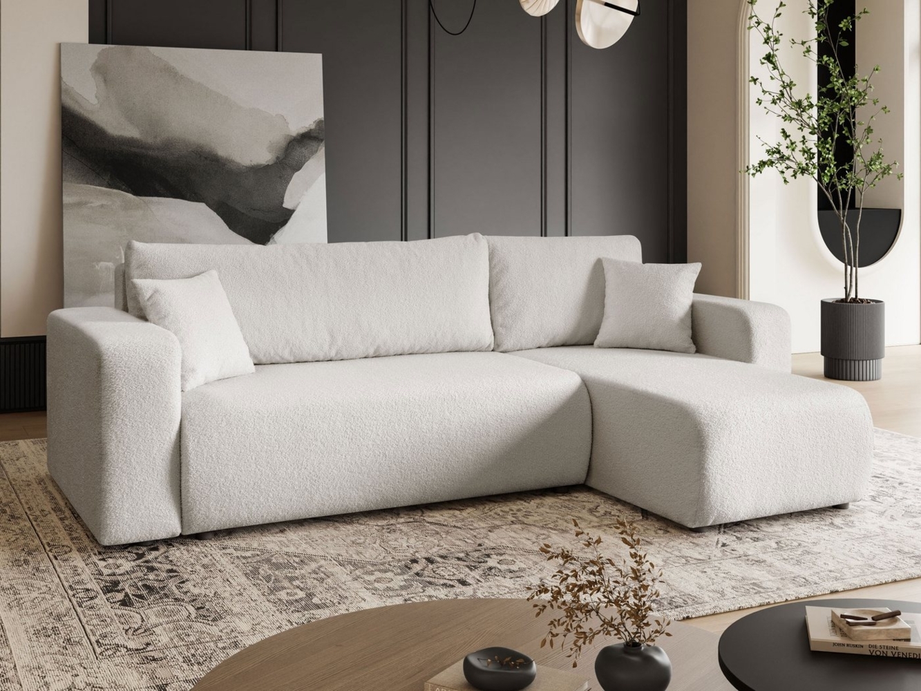 Lookway Ecksofa VESPO L – Moderne Wohnlandschaft in L-Form mit Schlaffunktion, 267x83x143 cm Bild 1