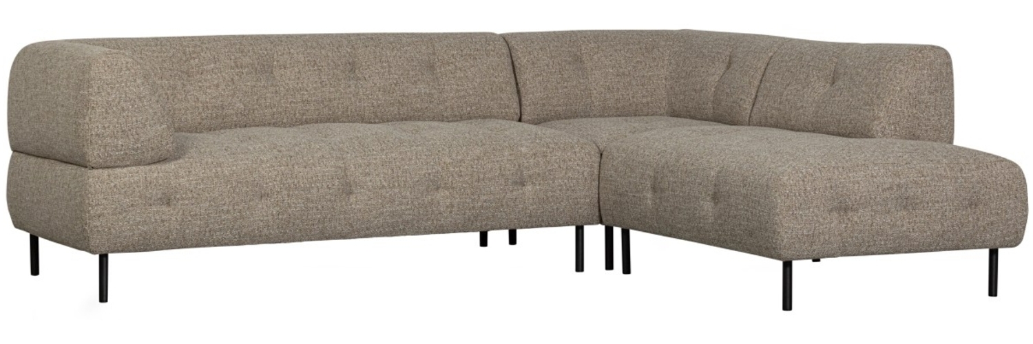 Ecksofa Lloyd aus grobmaschigen Stoff Rechts, Braun Bild 1