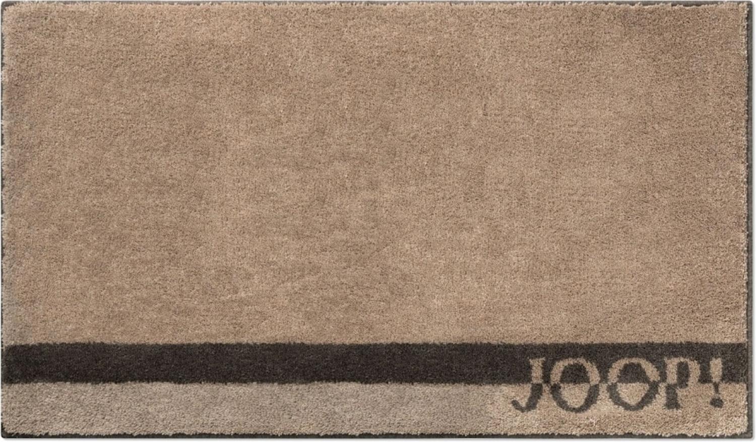 JOOP! Badteppich 141 LOGO STRIPES Sand 60x90 cm Bild 1