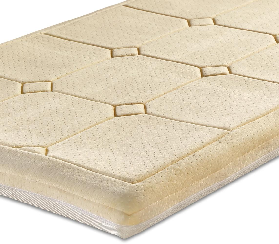 Bestschlaf Visko-Mineralschaum Klima-Wendeauflage, 6cm dick 140x200 cm, Champagner Bild 1