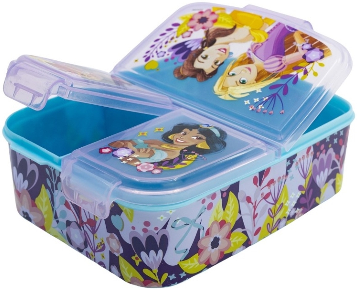 Disney Princess Kinder Brotdose – Lunchbox mit 3 Fächern & tollem Design Bild 1