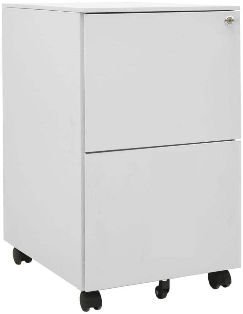 vidaXL Aktenschrank mit Rollen Hellgrau 39x45x67 cm Stahl 335975 Bild 1