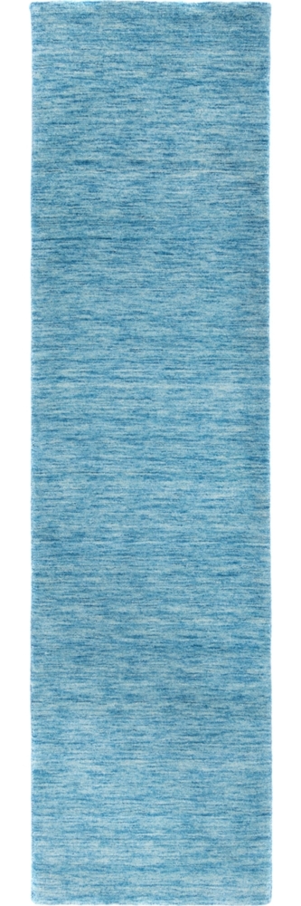 Morgenland Gabbeh Teppich - Softy - Uni - läufer - 200 x 80 - Hellblau Bild 1