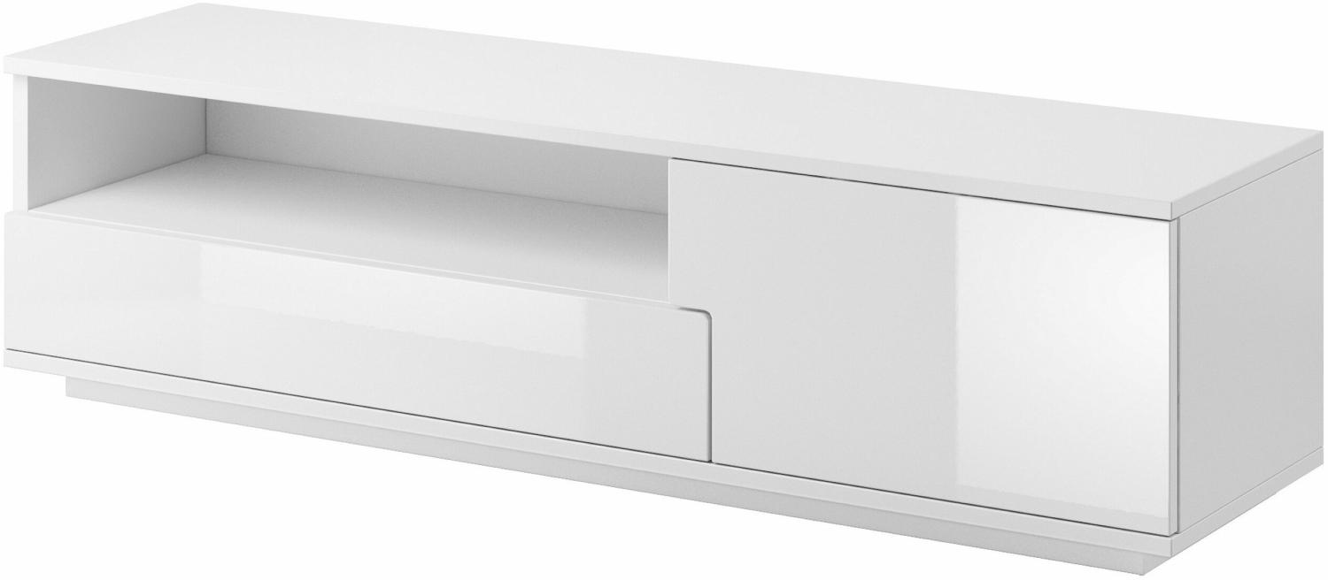Stylefy Miza Lowboard 41 x 138 x 40 cm Weiß Bild 1