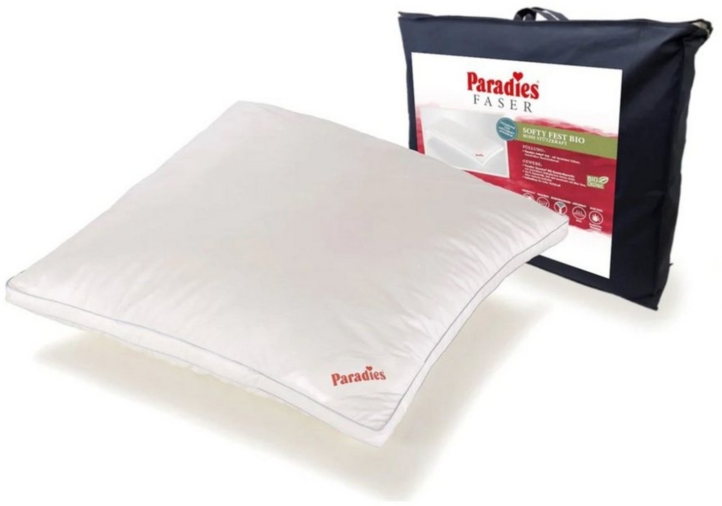 Paradies Kissen Softy fest Bio 80x80 cm Bild 1