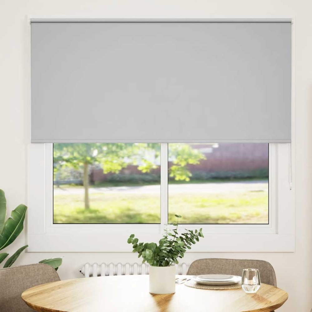 vidaXL Verdunkelungsrollo Hellgrau 160x130cm Stoffbreite 156,6cm 4011374 Bild 1