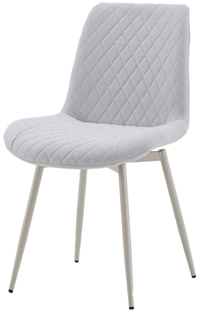 Stuhl Ameline / Amara, Webstoff, Beige, 61 x 85 x 51 cm Bild 1