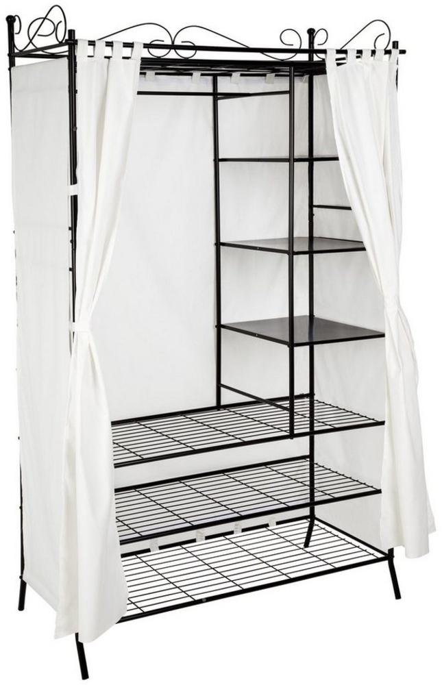 tectake Garderobe Metall-Garderobenschrank, 3 große und 3 kleine Fächer Bild 1