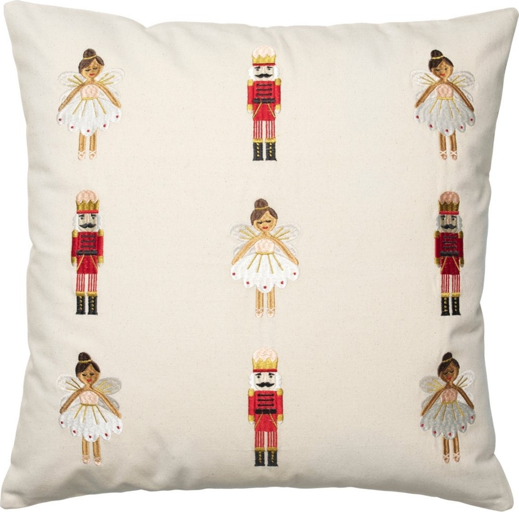 Broste Copenhagen Dekokissen Fairy Tale Kissenbezug beige 50x50cm Bild 1