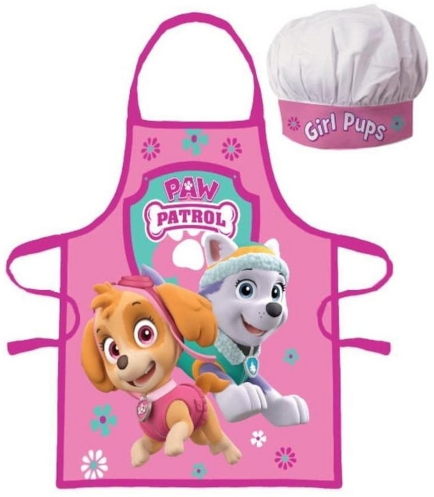 Paw Patrol Skye & Everest Girl Pups 2 tlg. Mädchen Küchen-Set Kochschürze & Kochmütze Bild 1