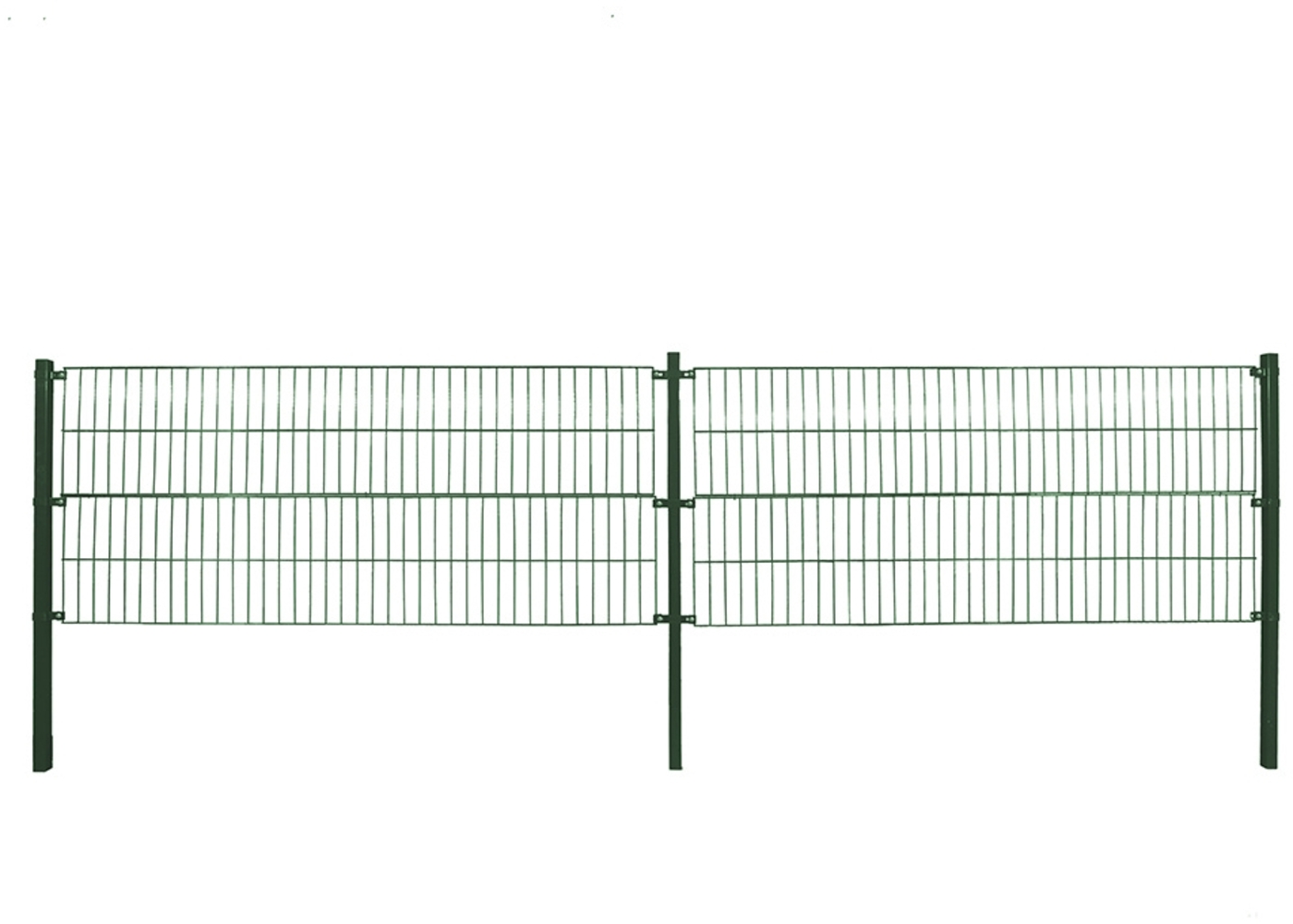 HOME DELUXE Doppelstabmattenzaun MORATA - Grün 12 m Bild 1