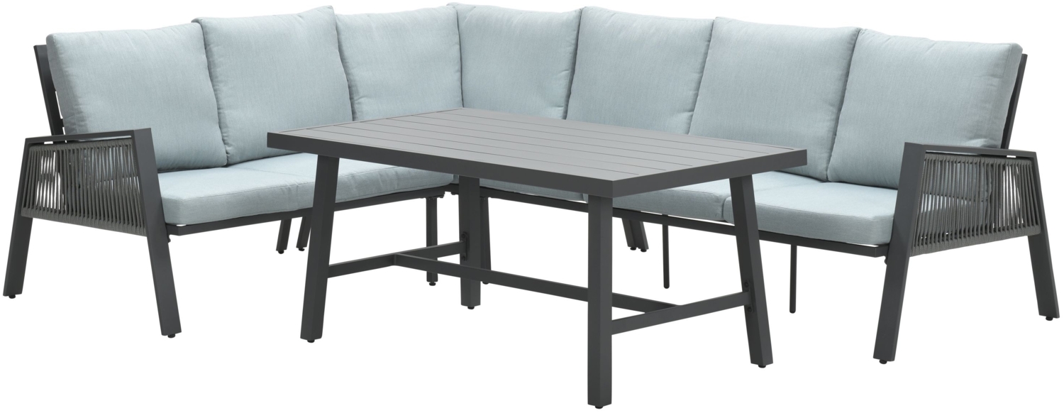 ANDREA Rope Ecklounge Gartenmöbel Gruppe links mint Ecke&Tisch Bild 1