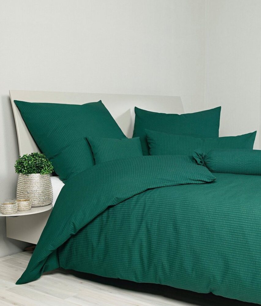 Janine Bettwäsche PIANO 0125, Soft-Seersucker, 2 teilig, mit Reißverschluss, 100% Baumwolle, mit toller Struktur, Premium Bild 1