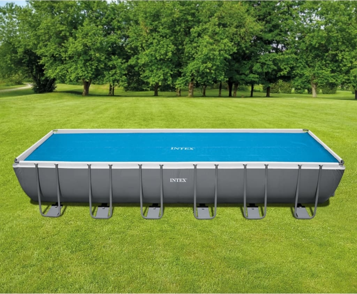 Intex Solar Poolabdeckung Blau 716x346 cm Polyethylen 3202956 Bild 1