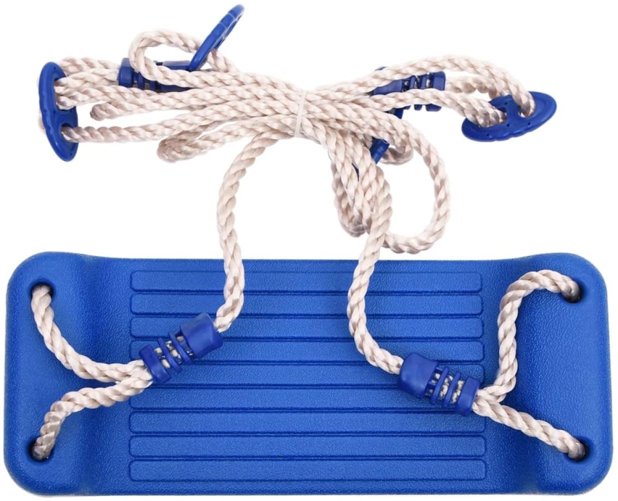 vidaXL Schaukelsitz mit Seilleiter Blau 37x15 cm PE 91780 Bild 1