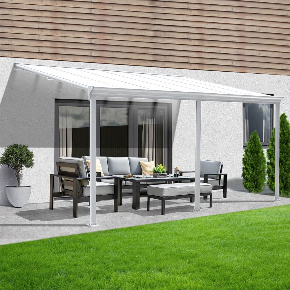 HOME DELUXE Terrassenüberdachung SOLIS - 495 x 303 x cm Weiß Bild 1