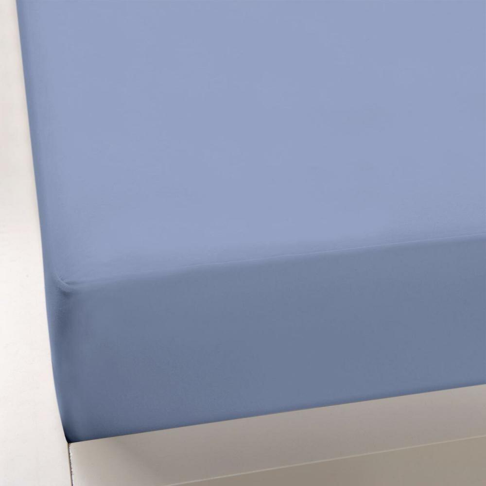 Formesse Jersey Spannbetttuch Bella Gracia|120x200 - 130x220 cm| blaugrau Bild 1