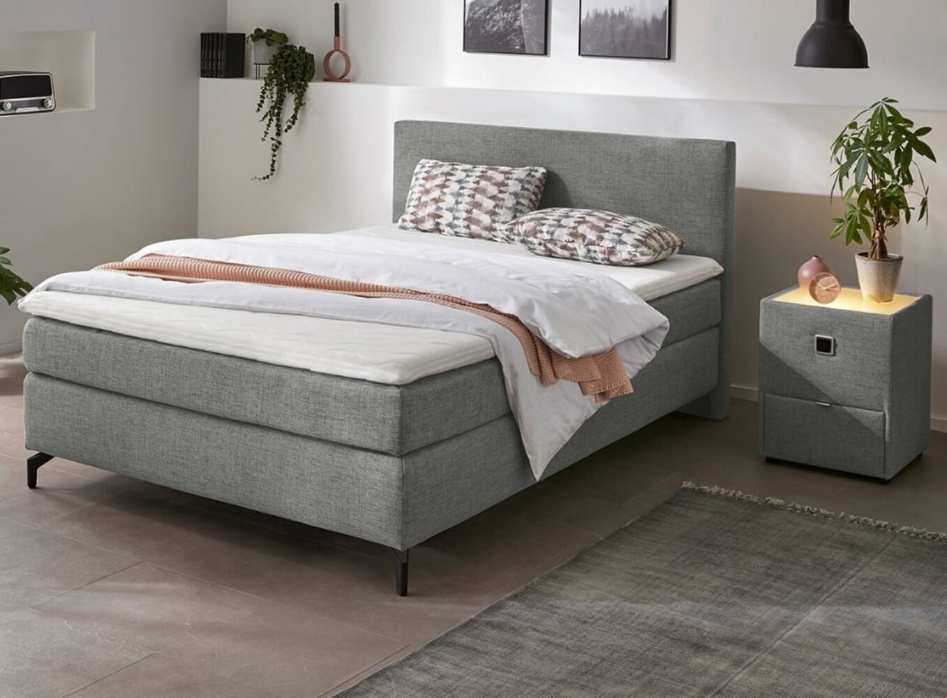 INOSIGN Boxspringbett "Alinas" OTTOs Choice! Topseller, inkl. Topper, erhältlich in unterschiedlichen Breiten und Farbvarianten Bild 1