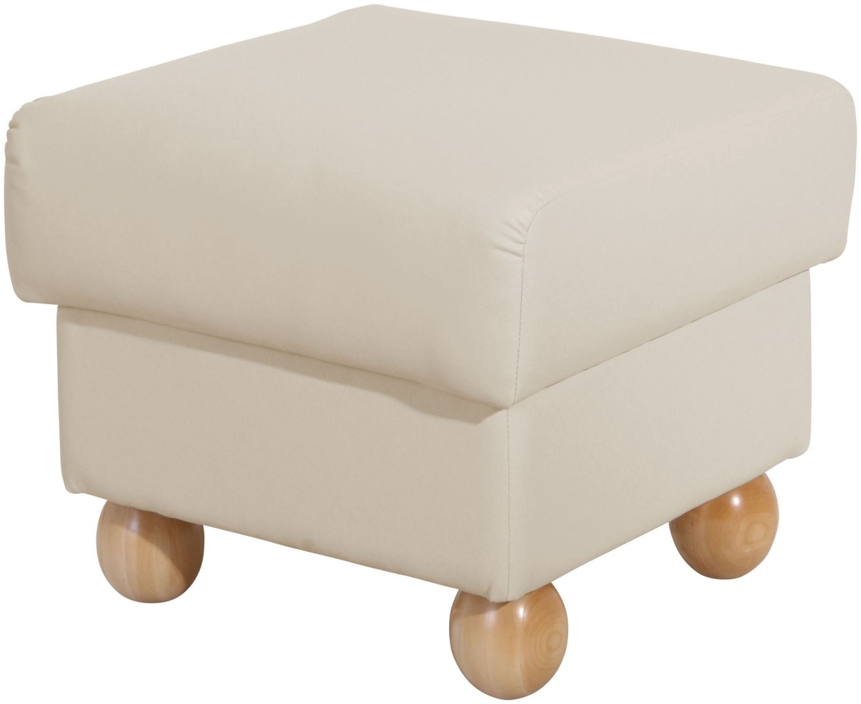 Hocker Kasha Bezug Kunstleder Buche natur / beige 22288 Bild 1