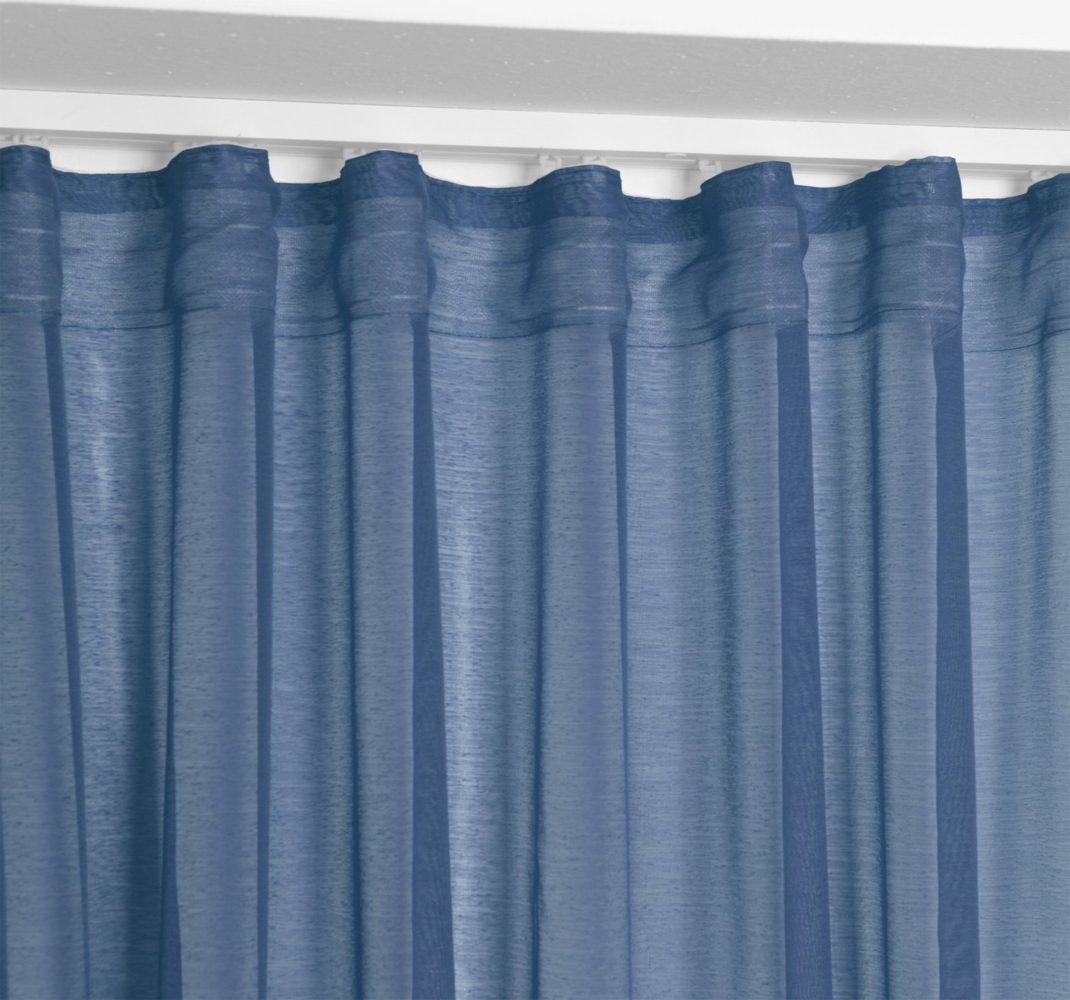 Beautex Gardine Transparente Gardine Dolly, wählbar mit Kräusel- und Ösen- Aufhängung (2 St), Ösen, transparent Bild 1