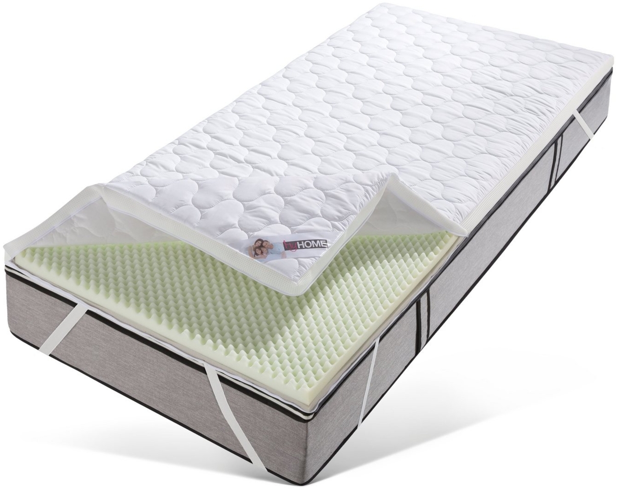my home, Topper Polly Plus XXL ECO, Topper ideal für Boxspringmatratzen, 8 cm hoch, Komfortschaum, Topper in 90x200, 140x200, über 2.000 positive Bewertungen! Bild 1