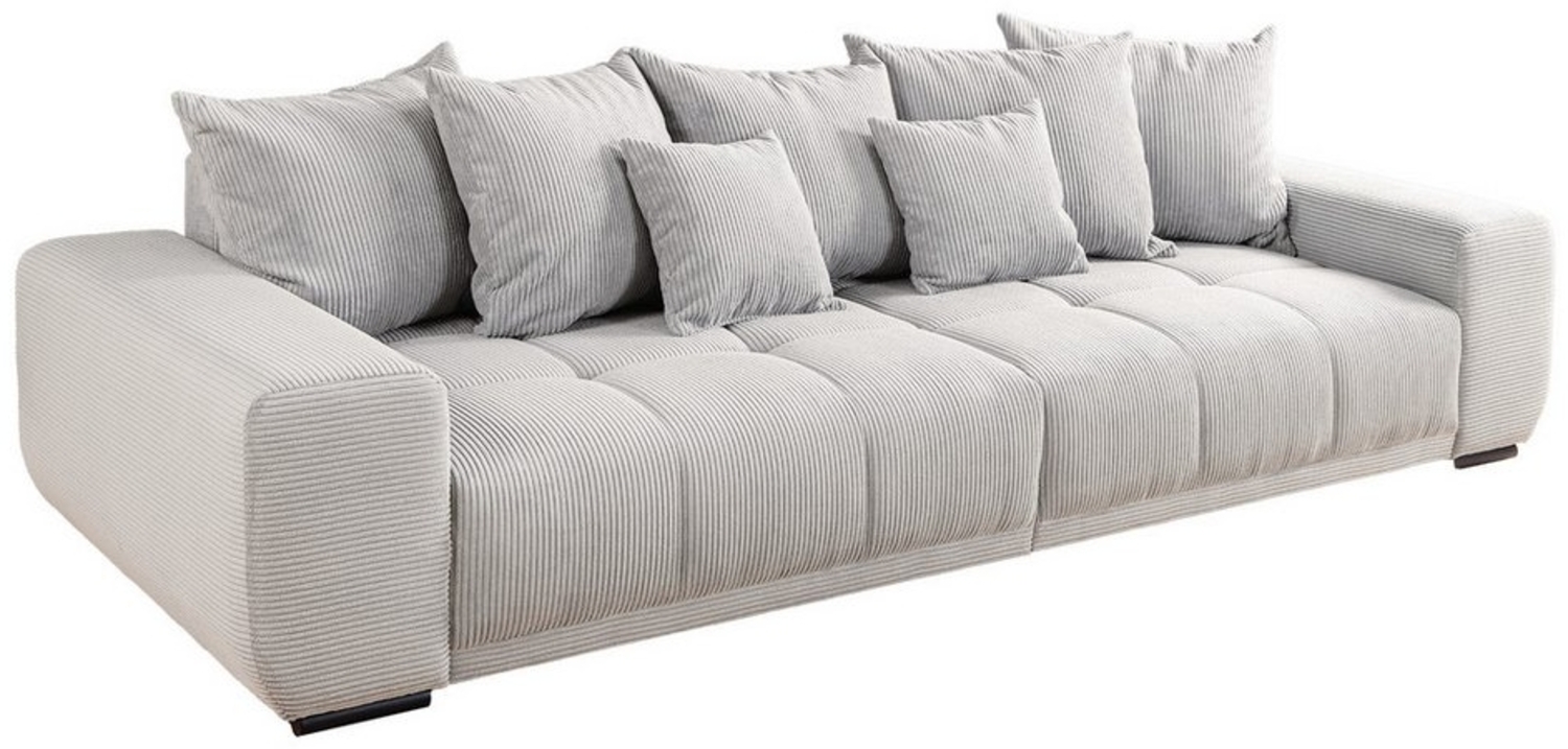 riess-ambiente Big-Sofa ELEGANCIA 285cm champagner beige, Einzelartikel 1 Teile, XXL Couch · Cord · mit Federkern · inkl. Kissen · Modern Design Bild 1