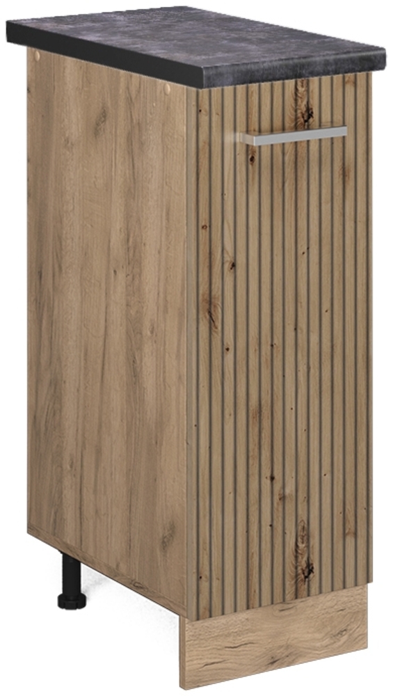 Apothekerschrank R-Line Artisan-Eiche 30 cm , AP Anthrazit Vicco Bild 1