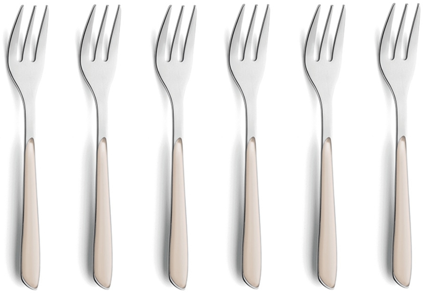 Kuppels PRISMA Kuchengabel Set 6-teilig baumwolle mattiert Bild 1