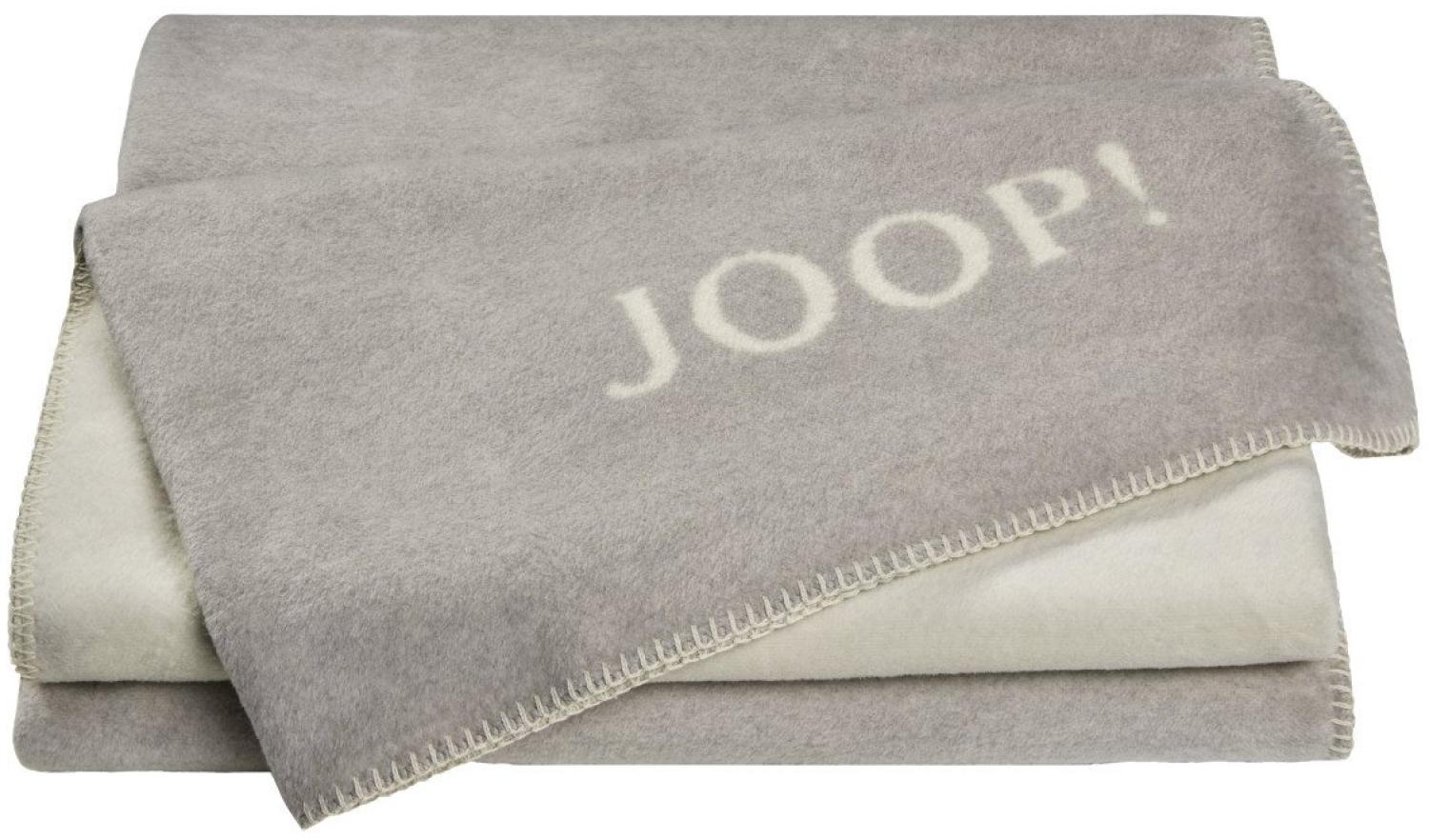 JOOP! Wohndecke UNI-DOUBLEFACE Rauch-Ecru Decke 150x200cm Bild 1