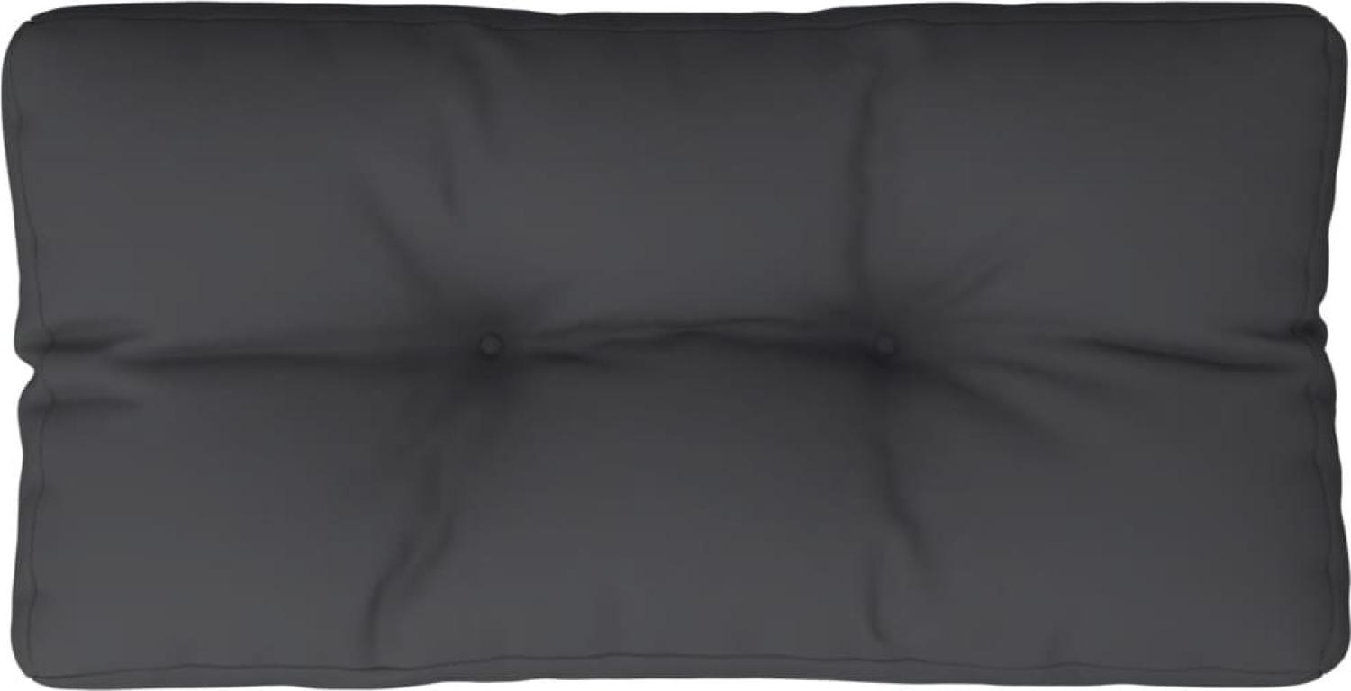 vidaXL Palettenkissen Schwarz 70 x 40 x 12 cm Stoff Bild 1