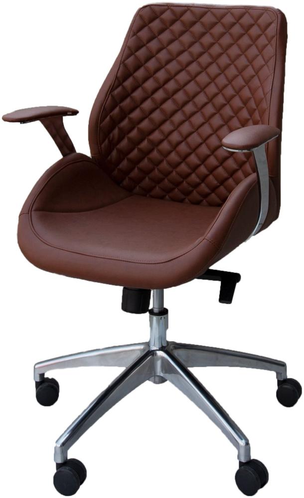 Bürodrehstuhl Designer Drehstuhl Chefsessel Pantera braun Racer Car Seat 212625 Bild 1