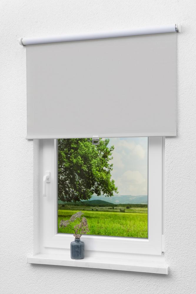 Lysel - Qualitätsspringrollo abdunkelnd (B x H) 103cm x 190cm in grau Bild 1